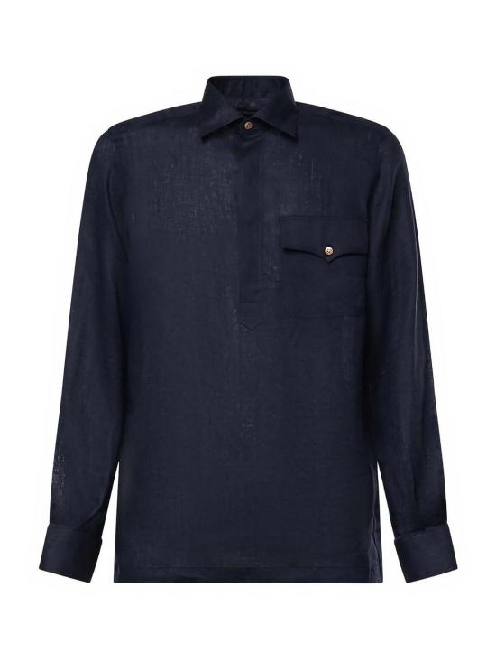 26SS 줄리아노 갈리아노 긴팔 셔츠 RITSBLU Blue