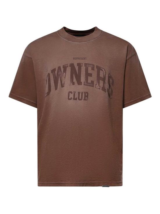 26FW 리프레젠트 반팔 티셔츠 OCM10004716 Brown