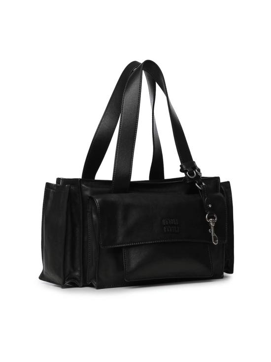 26FW 미우미우 유틸리테 나파 레더 탑 핸들 백 5BG3352G7QF0002 Black - MIU MIU