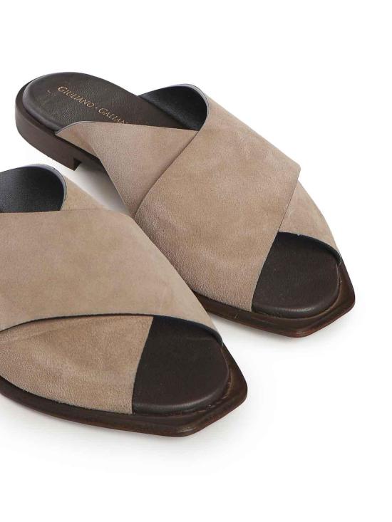 26SS 줄리아노 갈리아노 뮬/슬리퍼 GD02MVELOURCORDA Beige - GIULIANO GALIANO