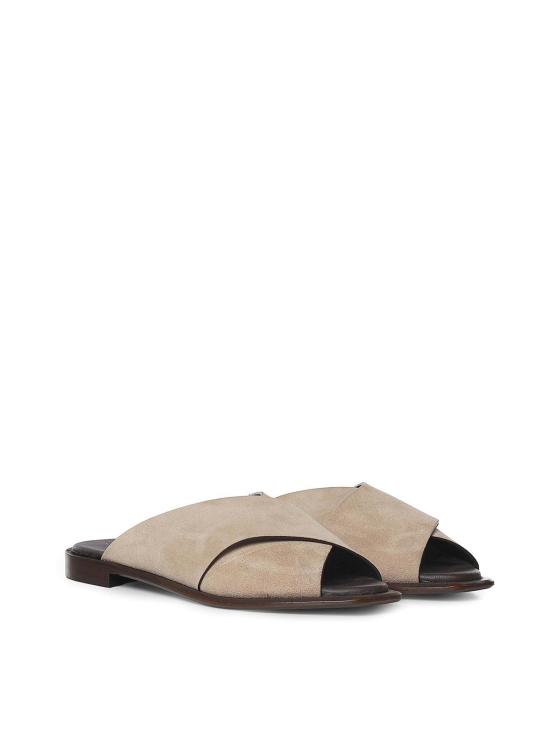 26SS 줄리아노 갈리아노 뮬/슬리퍼 GD02MVELOURCORDA Beige - GIULIANO GALIANO