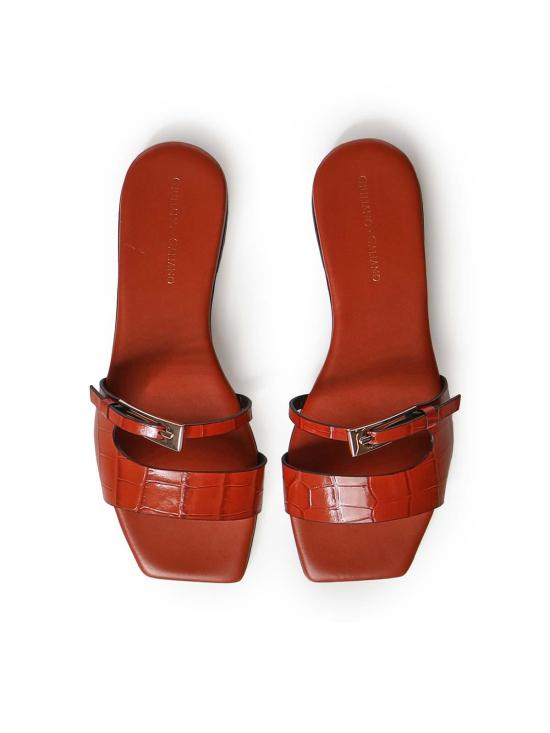 26SS 줄리아노 갈리아노 뮬/슬리퍼 GD16BCOCCOCERALACCA Red - GIULIANO GALIANO