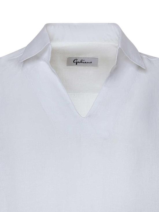 26SS 줄리아노 갈리아노 폴로 티셔츠 ATLANTISBIANCO White - GIULIANO GALIANO