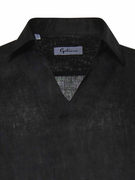 26SS 줄리아노 갈리아노 폴로 티셔츠 ATLANTISNERO Black - GIULIANO GALIANO