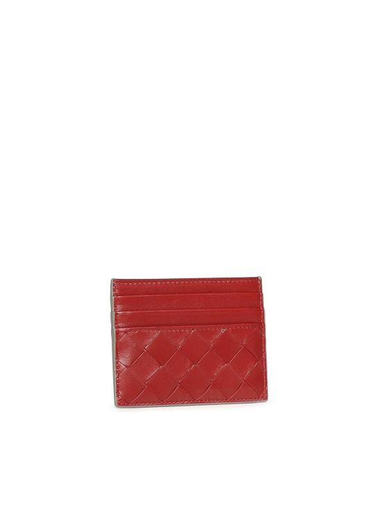  보테가베네타 인트레치아토 크레딧 카드 케이스 796324V1G141662 Red - BOTTEGA VENETA