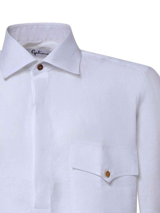 26SS 줄리아노 갈리아노 긴팔 셔츠 RITSBIANCO White - GIULIANO GALIANO