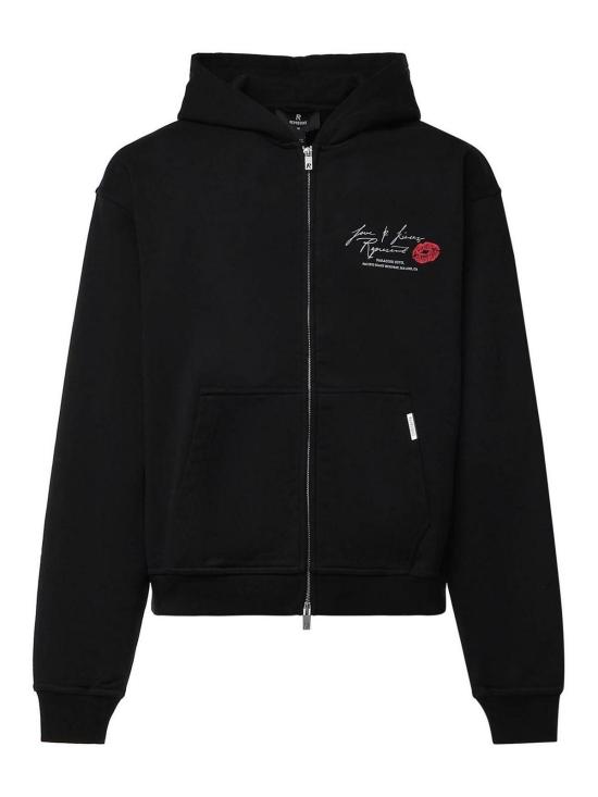 26FW 리프레젠트 후드 티셔츠 MLM10115001 Black