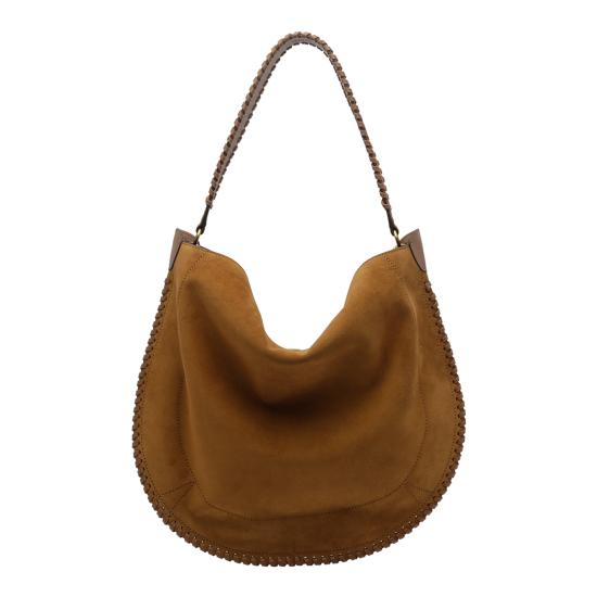 26FW 이자벨마랑 오스칸 호보 소프트 스웨이드 카프스킨 레더 백 PP0200FB B2C06M50CO Brown - ISABEL MARANT
