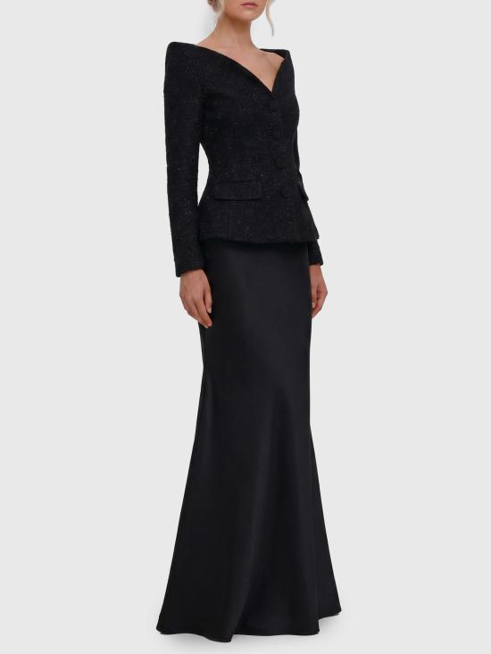 26FW 셀프 포트레이트 롱 원피스 AW26 057XA BLACK - SELF PORTRAIT