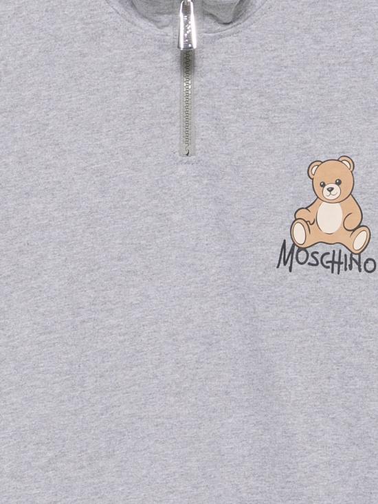 26FW [키즈] 모스키노 캐시미어 니트 HUF0A0 LCA9460901 Grigio - MOSCHINO