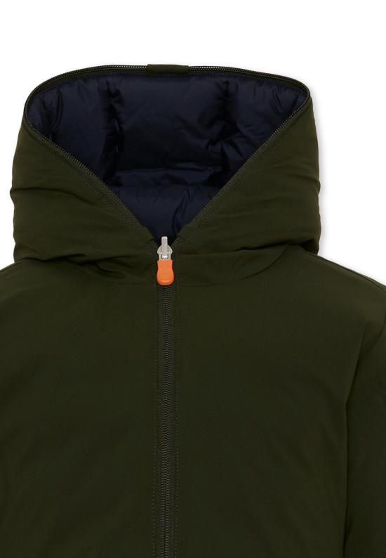26FW [키즈] 세이브더덕 자켓 J33600B MATT21 50071 GREEN - SAVE THE DUCK