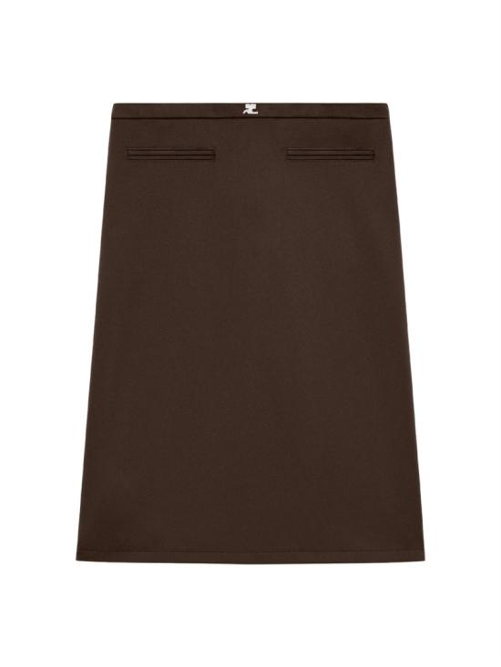 25FW 쿠레쥬 미디 스커트 325JJU296J S02501983 Brown