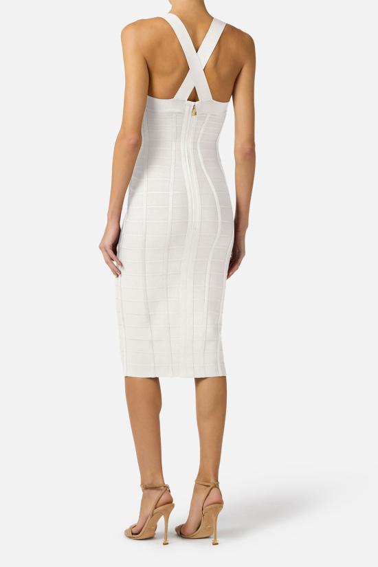 26SS 엘리자베타프랜치 미디 원피스 AM24D62E2360 Ivory - ELISABETTA FRANCHI