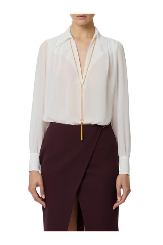 25FW 엘리자베타프랜치 셔츠 CA13357E2360 Ivory - ELISABETTA FRANCHI