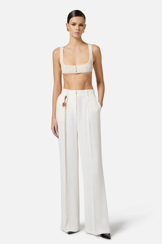25SS 엘리자베타프랜치 팬츠 PA09752E2360 Ivory - ELISABETTA FRANCHI
