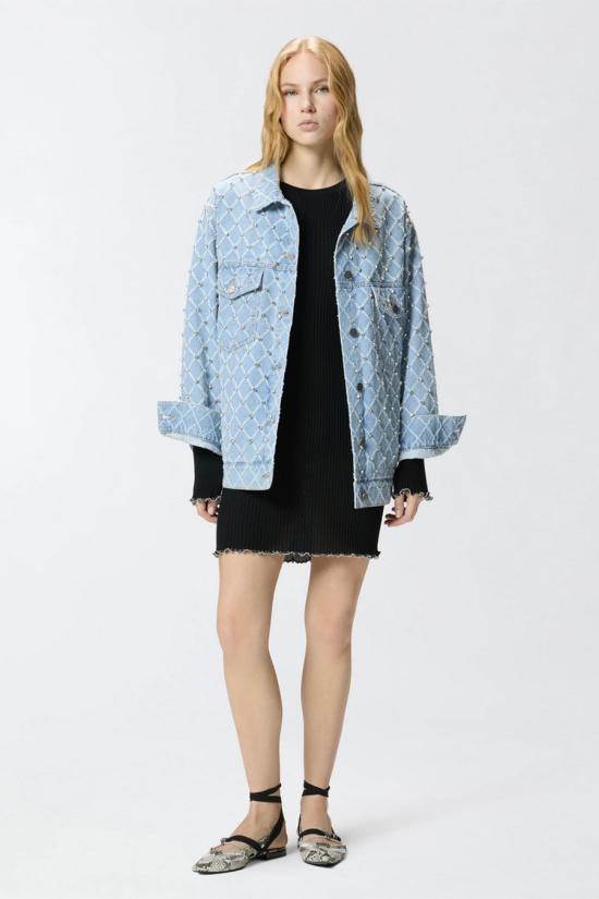 26SS 핑코 셔츠 106246A32NPJE Denim - PINKO