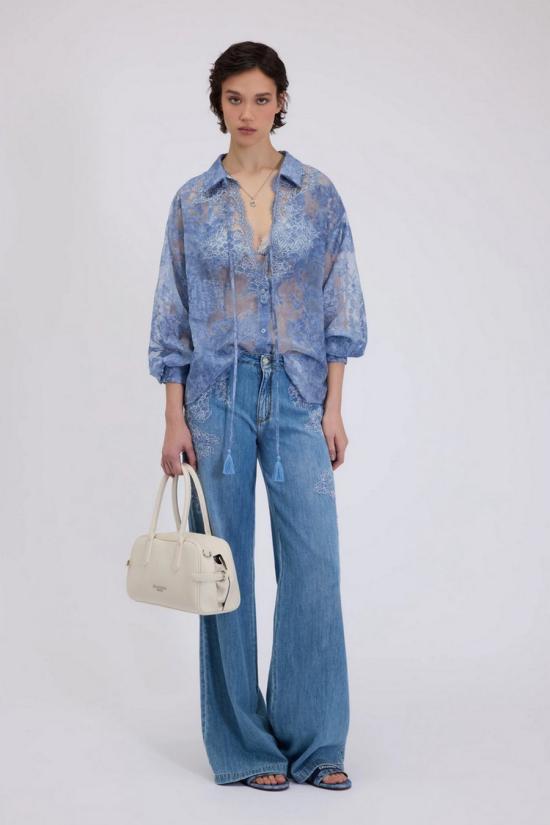 26SS 에르마노 블라우스 D48EK056E66MF156 Denim - ERMANNO