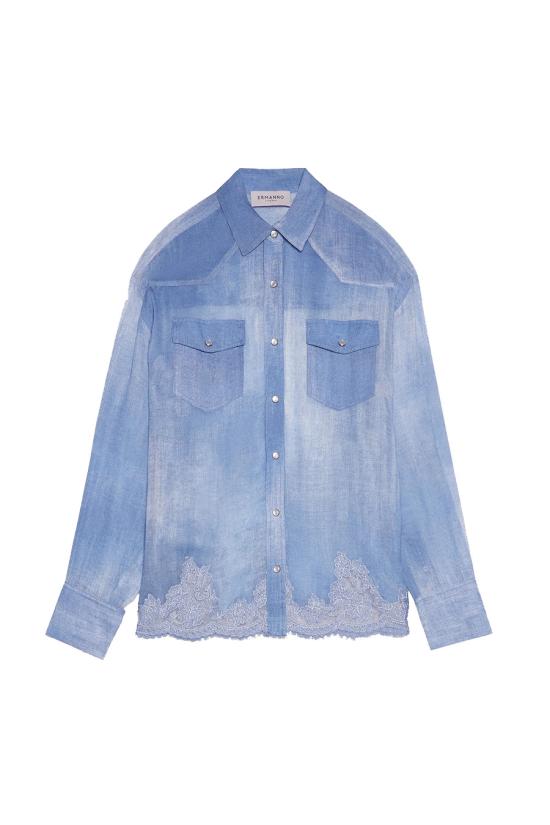 26SS 에르마노 블라우스 D48EK021EB5MF156 Denim