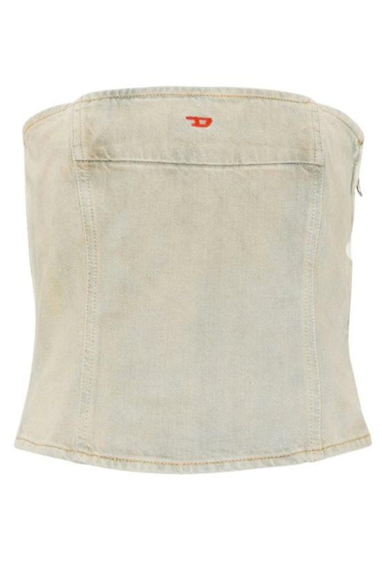  디젤 민소매 티셔츠 A12774 09H6001 Denim