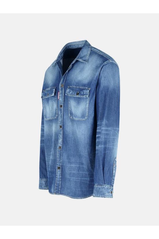  디스퀘어드2 데님 셔츠 S74DM0904 S30341470 Denim - DSQUARED2