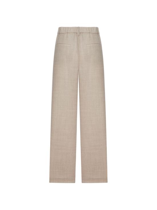 26FW 브루넬로 쿠치넬리 스트레이트 팬츠 MP550P9253C1418 ALMOND - BRUNELLO CUCINELLI