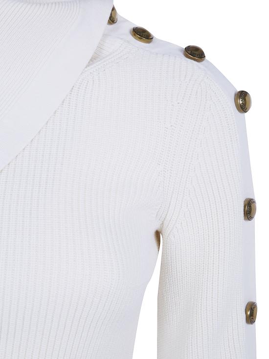 26FW 엘리자베타프랜치 스웨터 MK03S66E2 193 WHITE - ELISABETTA FRANCHI