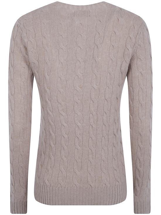 26FW 폴로 랄프로렌 폴로 자수 케이블 니트 스웨터 211971865099 002 NUDE NEUTRALS - POLO RALPH LAUREN