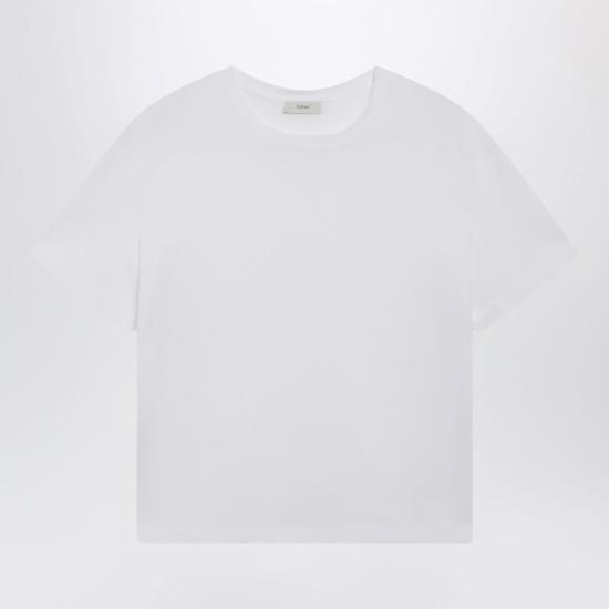 26FW 토템 클래식 오가닉 코튼 티셔츠 263WRT0529FB0502 003 WHITE