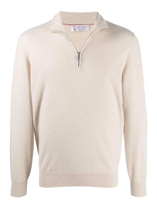 25FW 브루넬로 쿠치넬리 캐시미어 집업 니트 M2200124CS396 BEIGE