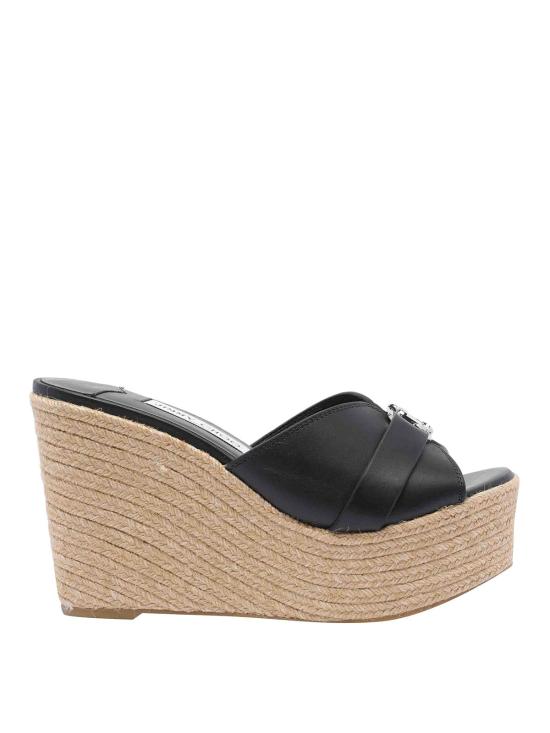 25FW 지미추 샌들 LEDAWEDGE100FDZBLACKSILVER
