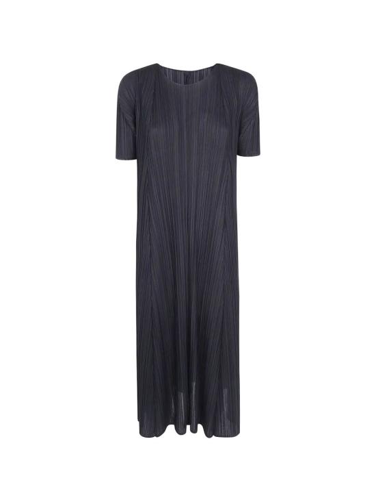26SS 플리츠플리즈 멜로우 플리츠 플레어 미디 원피스 PP66JH284 15 BLACK - PLEATS PLEASE