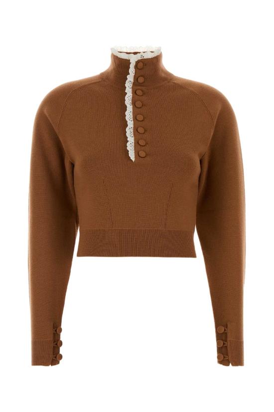 26FW 끌로에 긴팔 티셔츠 CH26AMP01600 246 CAMEL