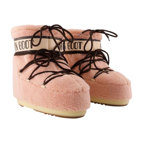 26FW 문부츠 아이콘 나일론 로우 부츠 80D1409700 J001 PINK - MOON BOOT