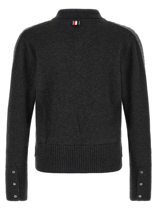 26FW 톰브라운 폴로 티셔츠 MKP166AY1018982 Gray - THOM BROWNE
