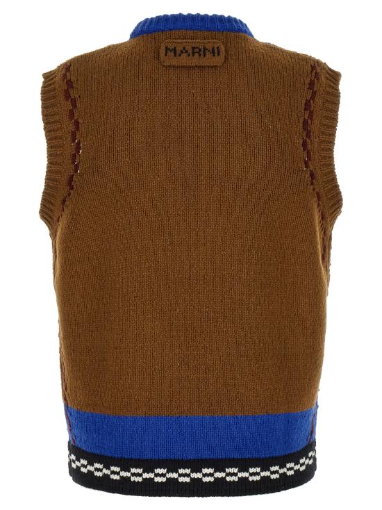 26FW 마르니 니트 베스트 GCMG0506Q0UFH100I2M53 Multicolor - MARNI