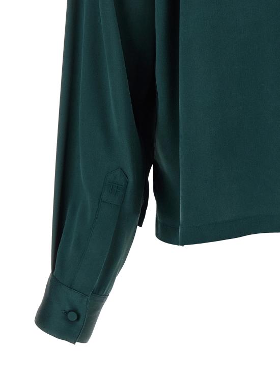 26FW 톰포드 블라우스 TS2144FAX1720GDV Green - TOMFORD