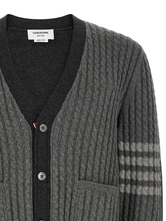 26FW 톰브라운 가디건 MKC650AY1018982 Gray - THOM BROWNE