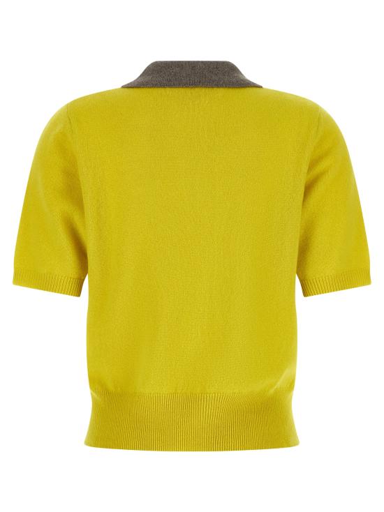 26FW 마르니 폴로 티셔츠 POMD0068EQUFX331MXV42 Yellow - MARNI