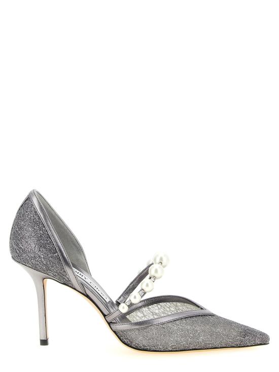 26FW 지미추 힐/펌프스 AURELIE85QKGANTHRACITEWHITE Gray