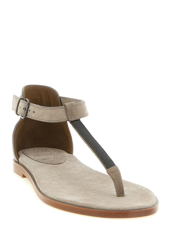 26SS 브루넬로 쿠치넬리 샌들 MZSFC3257C5859 Beige - BRUNELLO CUCINELLI