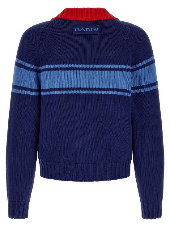 26FW 마르니 집업 니트 CDMG0193Q0UFC85100B60 Blue - MARNI