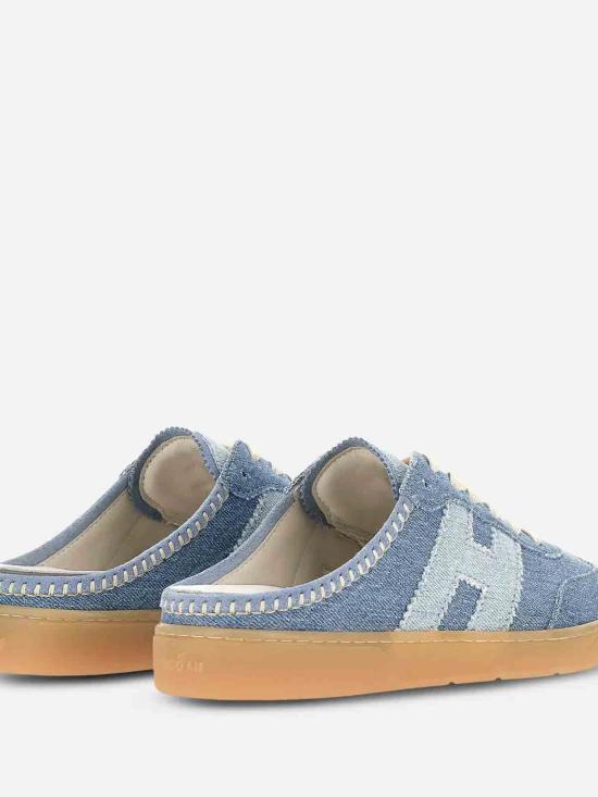 26SS 호간 뮬/슬리퍼 HXW6470FY7JUYM0FE9 Denim - HOGAN