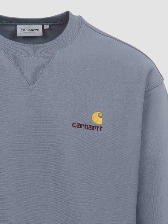 26FW 칼하트 아메리칸 스크립트 스웨트셔츠 I0254753RHXX Blue - CARHARTT