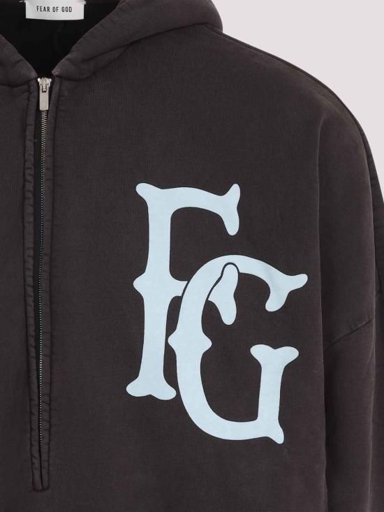 25FW 피어오브갓 후드 티셔츠 FG9M129945BHF204 Dark Brown - FEAR OF GOD