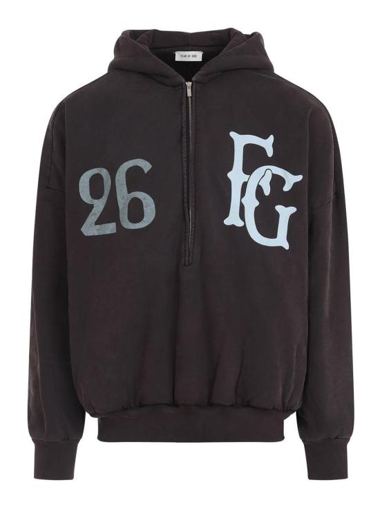 25FW 피어오브갓 후드 티셔츠 FG9M129945BHF204 Dark Brown