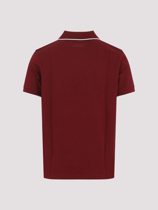 25FW 생로랑 폴로 티셔츠 862976Y37ZE6190 Dark Red - SAINT LAURENT