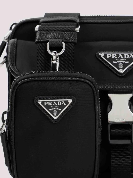  프라다 리나일론 앤 사피아노 레더 숄더백 2VH133VXMP2DMHF0002 Black - PRADA