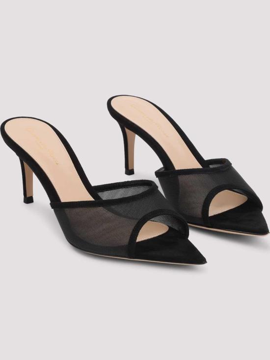 26FW 지안비토로시 뮬/슬리퍼 G1009670RICCOZNENE BLACK - GIANVITO ROSSI