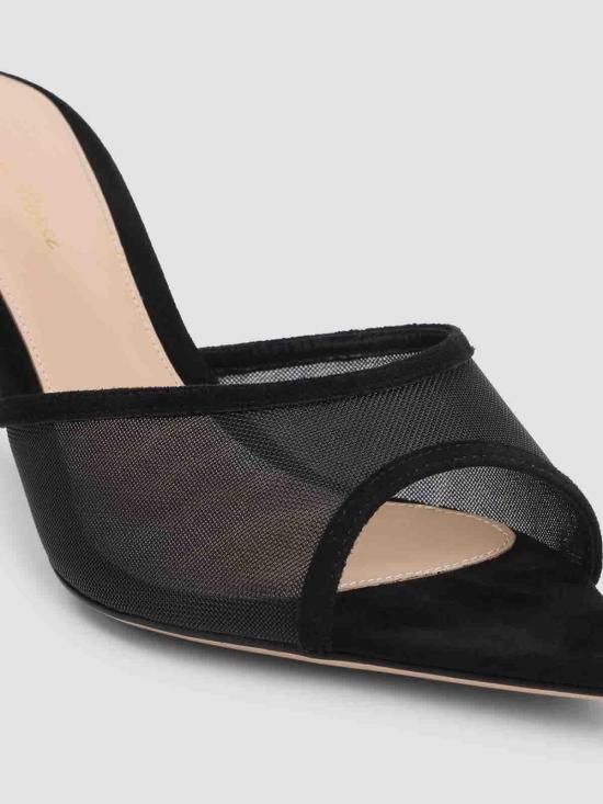 26FW 지안비토로시 뮬/슬리퍼 G1009670RICCOZNENE BLACK - GIANVITO ROSSI