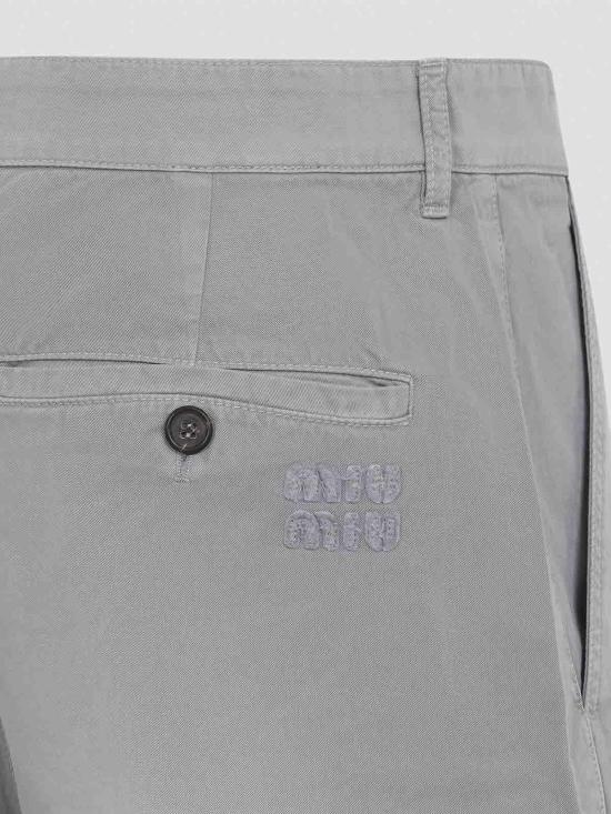 26FW 미우미우 스트레이트 팬츠 MP1970SOOO19R3F0276 Silver - MIU MIU